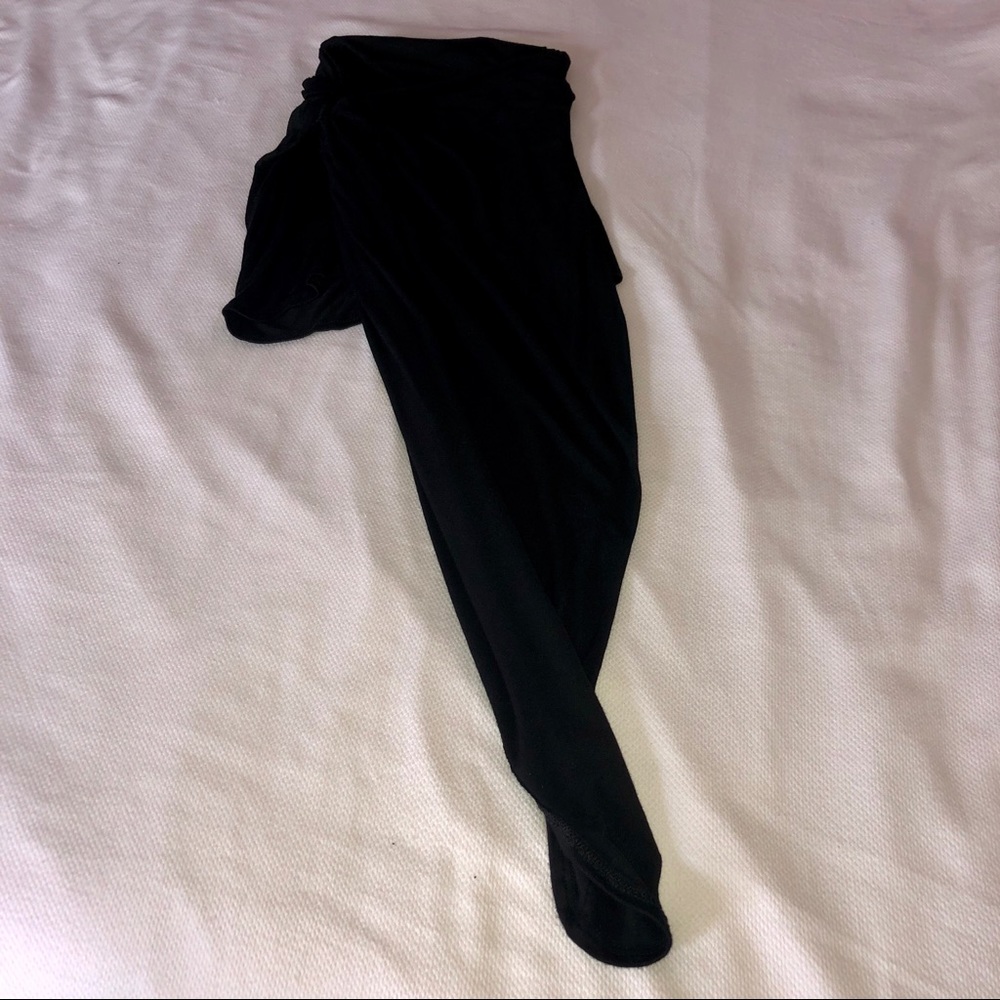 Black Wrap Style Skirt